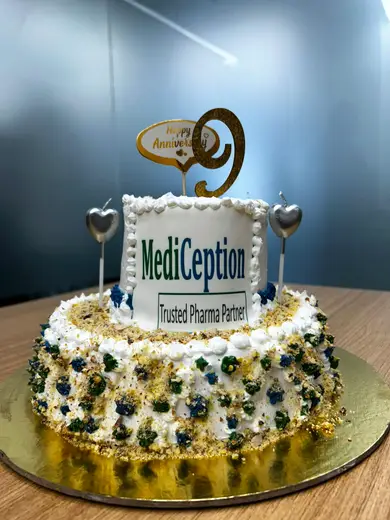 Mediception celebration cake