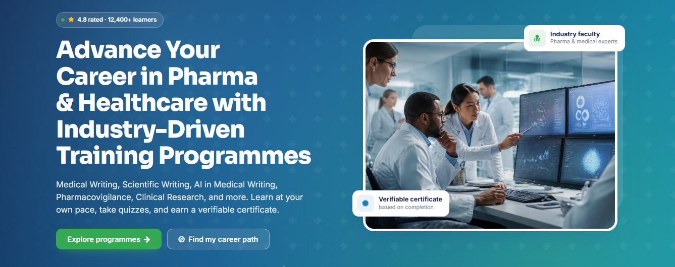 MediKnowl LMS platform homepage